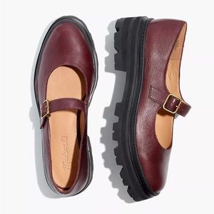 Madewell Freya Platform Lugsole Women’s Leather Shoes, Size M, Brand New